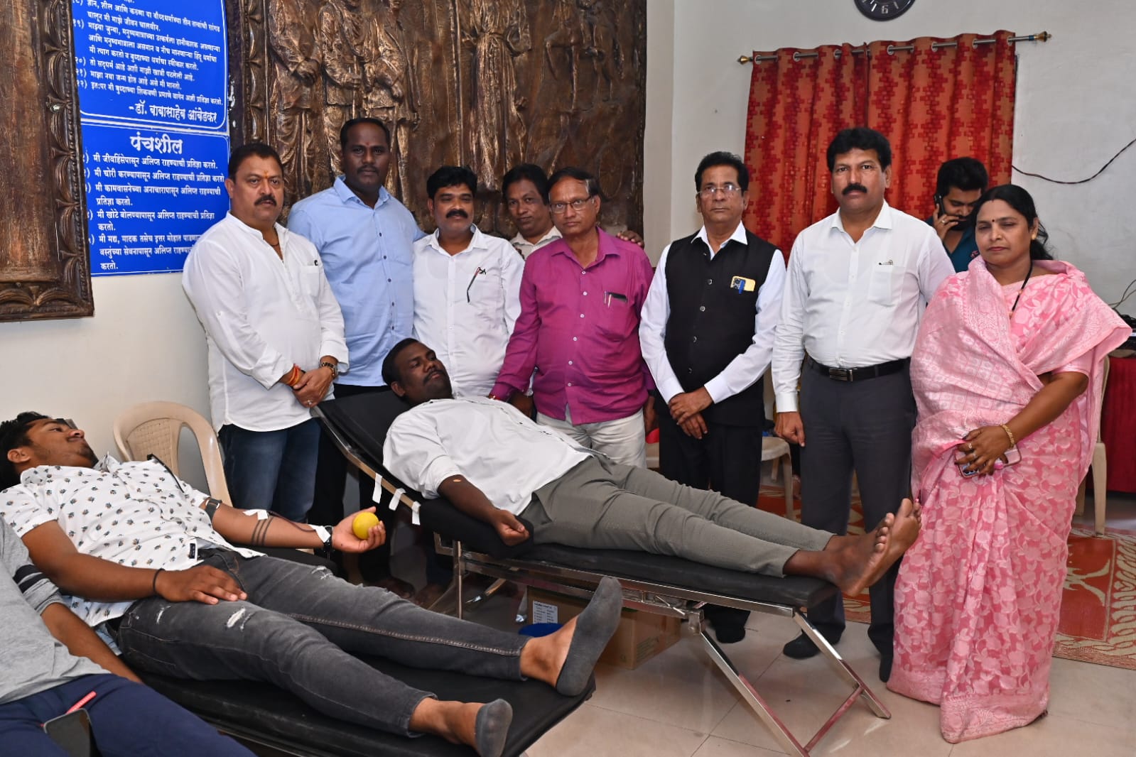 रक्तदान शिबीरास प्रतिसाद, 113 जणांचे रक्तदान